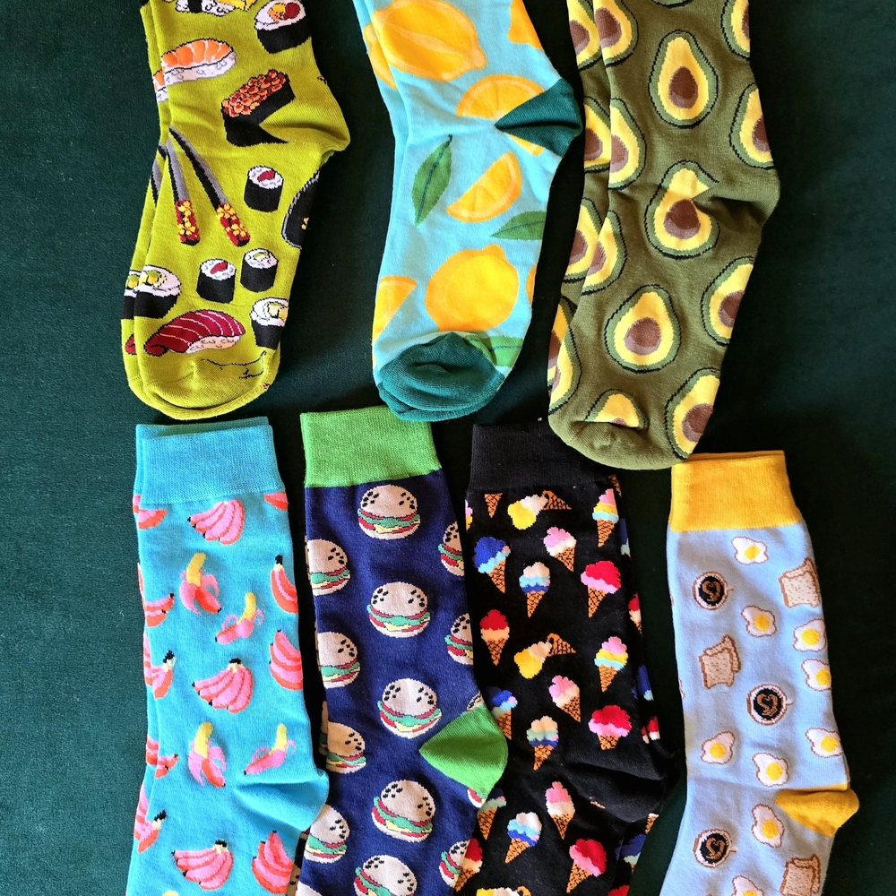 Colorful Patterned Socks Set